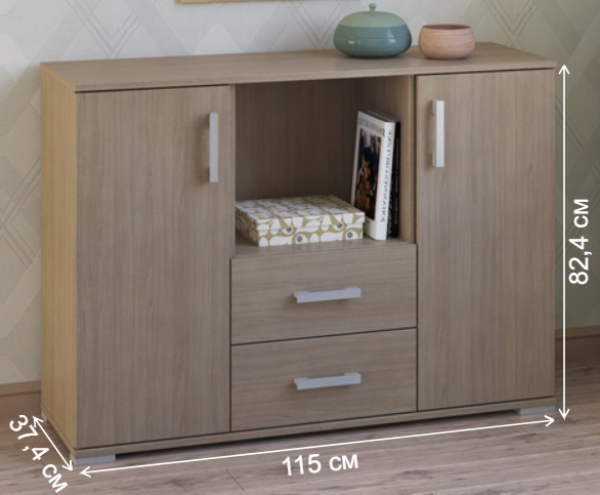 Комод Вента-64 ясень светлый