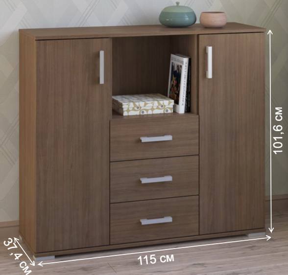 Комод Вента-65 ясень темный