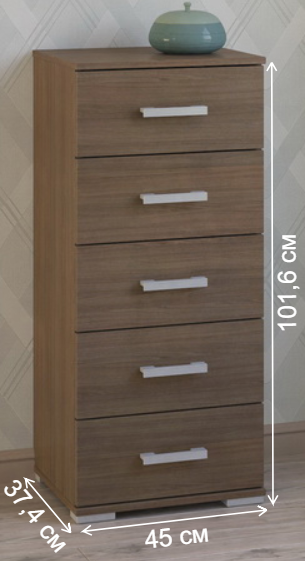 Комод Вента-85 ясень темный