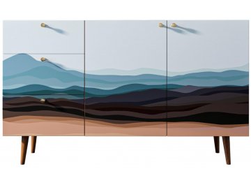 Комод Воаб орех / принт 11