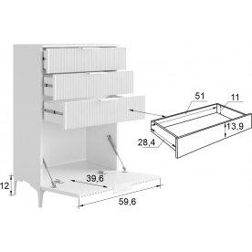 Комод Зефир