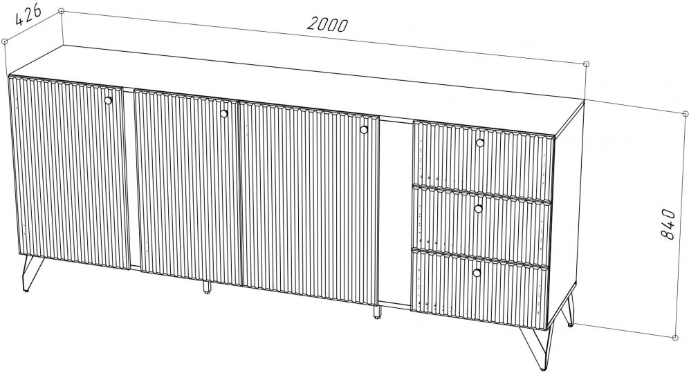 Комод Жан КД-1 белый