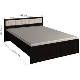 Двуспальная кровать Милана 5 180x200