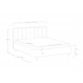 Двуспальная кровать Alma