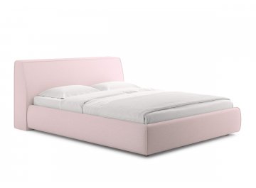 Полутораспальная кровать Altea розовая ткань тедди