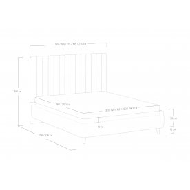 Двуспальная кровать Amanda