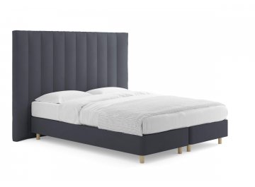 Двуспальная кровать Barbara графитовый диагональ