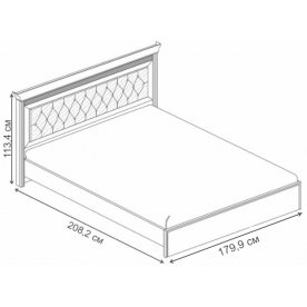 Двуспальная кровать Бирель 1