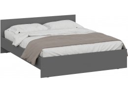 Двуспальная кровать Денвер 160х200 с проложками графит