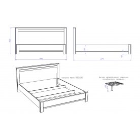 Двуспальная кровать Денвер