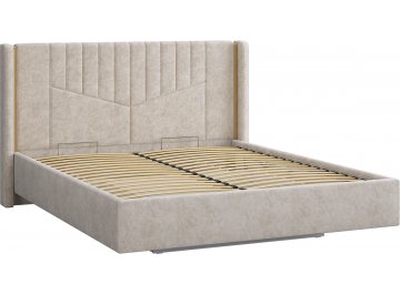 Двуспальная кровать Диор 160x200 см кашемир суфле