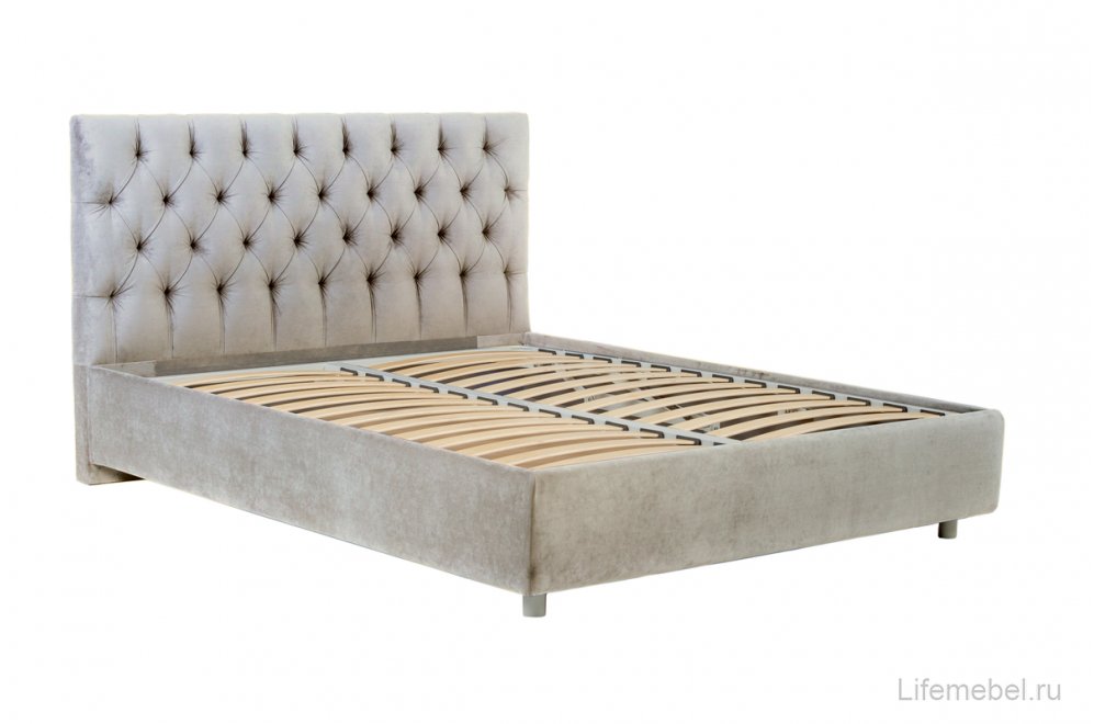 Двуспальная кровать Эстер 160х200 с ПМ Casanova grey