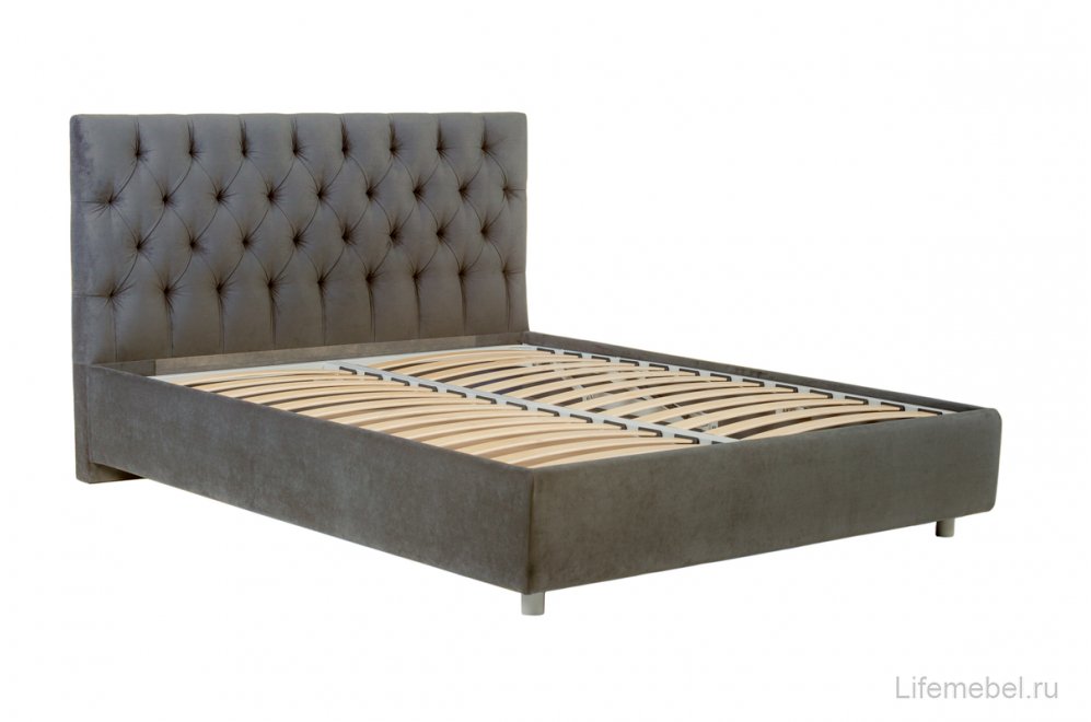 Двуспальная кровать Эстер 160х200 с ПМ Sky Velvet 08