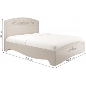 Двуспальная кровать Флора с настилом