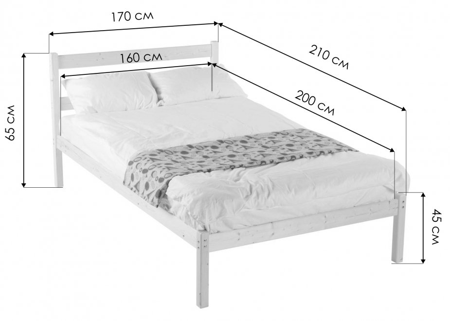 Двуспальная кровать Ирвин 160х200
