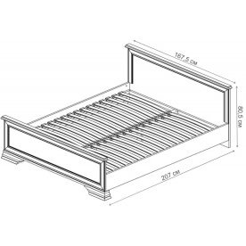 Двуспальная кровать Кентаки LOZ 160x200
