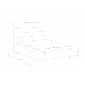 Двуспальная кровать Linda