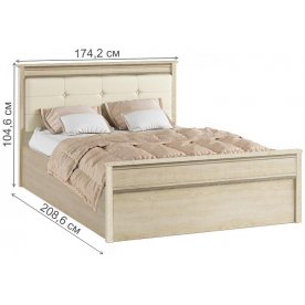 Двуспальная кровать Ливорно с ортопедическим основанием