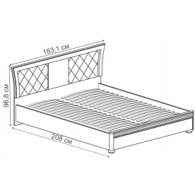 Двуспальная кровать Лючия №198