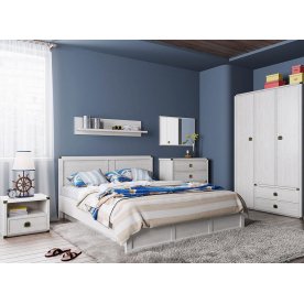 Двуспальная кровать Magellan 180x200 сосна винтаж