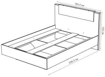 Двуспальная кровать Мерул