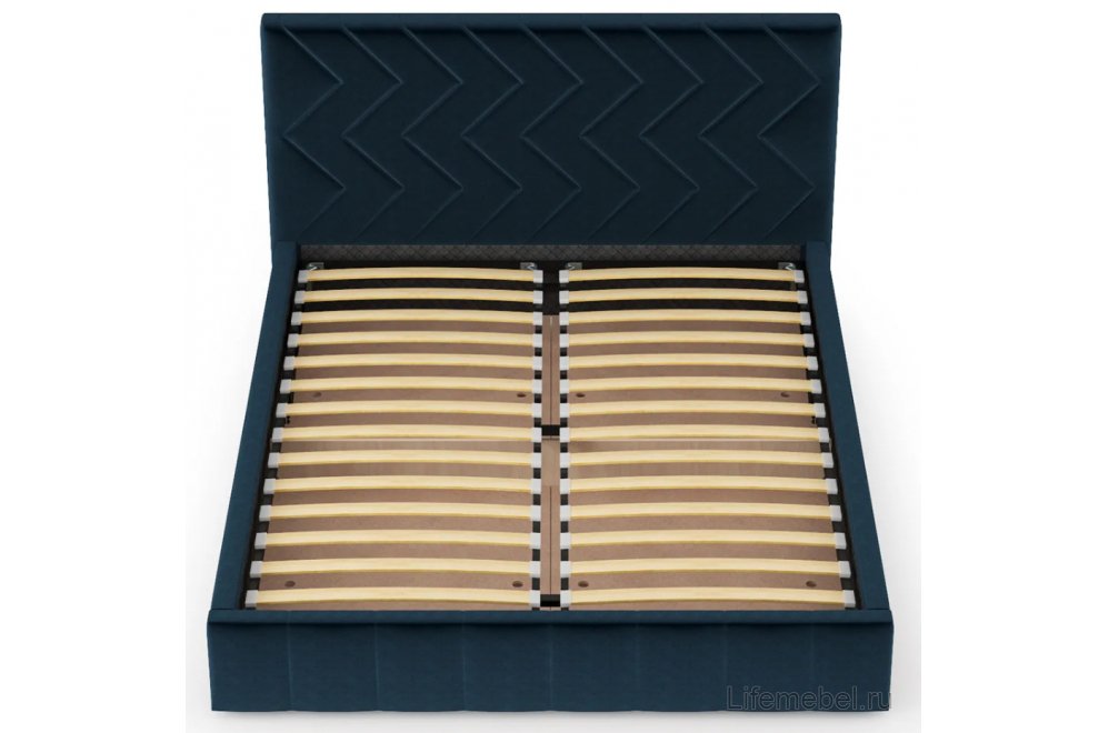 Двуспальная кровать Милана 160х200 с ПМ Лекко океан