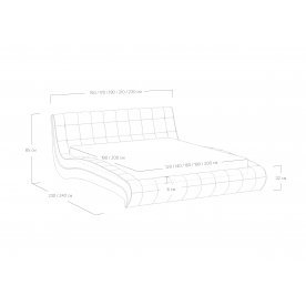 Двуспальная кровать Milano