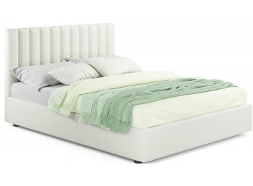 Двуспальная кровать Olivia 160х200 бежевый велюр