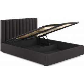 Двуспальная кровать Olivia 160х200 с ПМ велюр шоколад