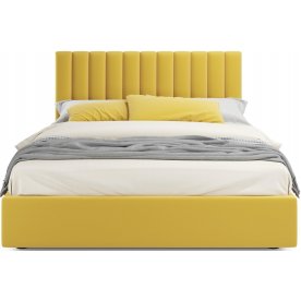 Двуспальная кровать Olivia 160х200 желтый велюр