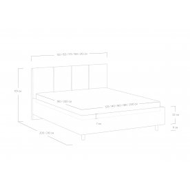 Двуспальная кровать Prato