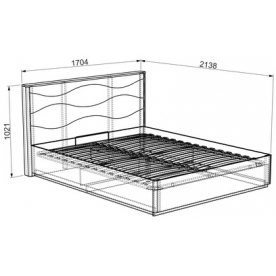 Двуспальная кровать Ривьера Люкс