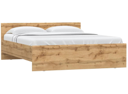 Двуспальная кровать Рунтроп 160х200 ламели дуб вотан
