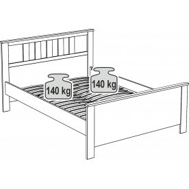 Двуспальная кровать Сага