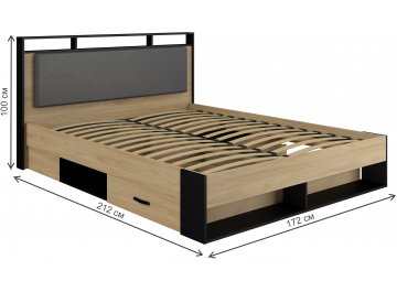 Двуспальная кровать Стенли МН-037-01