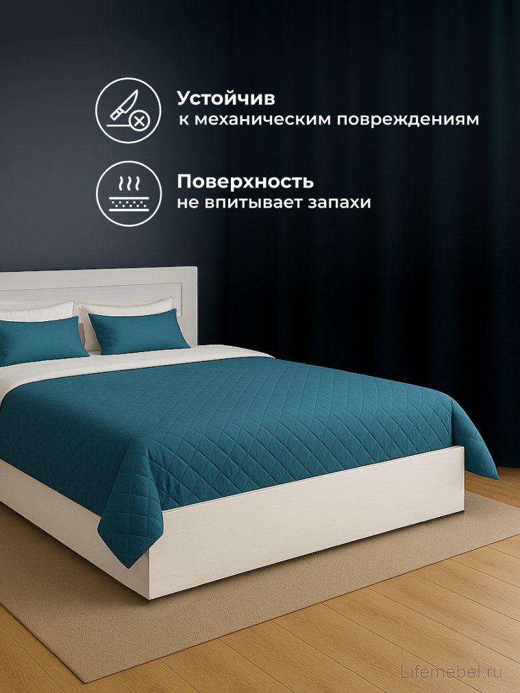 Двуспальная кровать Таика 160х200 ясень анкор светлый