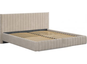 Двуспальная кровать Твикс крем велюр