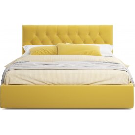Двуспальная кровать Verona 180х200 желтый велюр