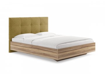 Двуспальная кровать Victoria горчичный кашемир