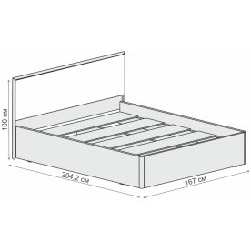 Двуспальная кровать 031-М1