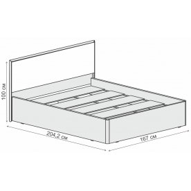 Двуспальная кровать 031-М1