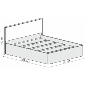 Двуспальная кровать 031-М1