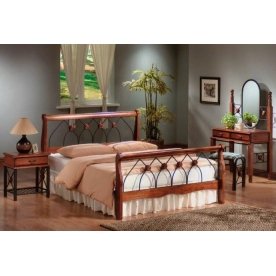 Кровать АТ-810 темный дуб