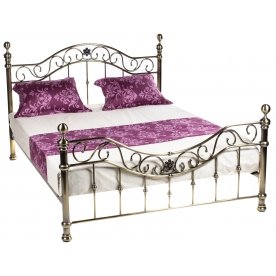 Кровать BD-604 160х200 античная медь