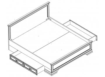 Двуспальная кровать Kentaki