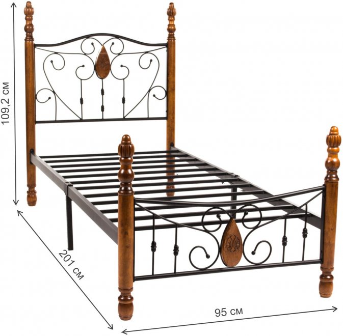 Кровать АТ-9003 90 см x 200 см