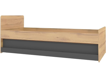 Лойс 80 Кровать Дуб золотистый-Графит