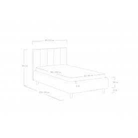 Односпальная кровать Alma