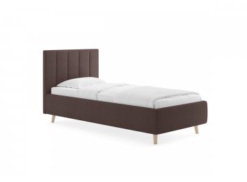 Односпальная кровать Alma кофе лаунж