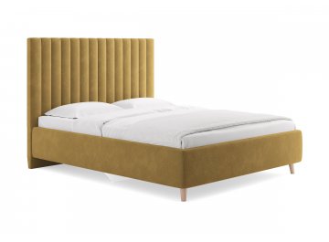 Односпальная кровать Amanda горчичный эвита